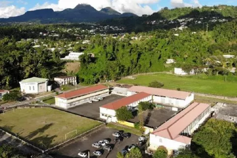 Vue aérienne des bâtiments